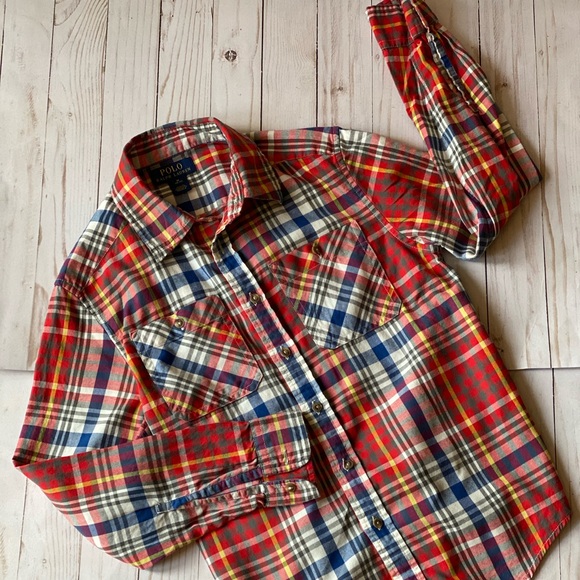 Authentic Polo Ralph Lauren Plaid Tops for Boys - Picture 2 of 5